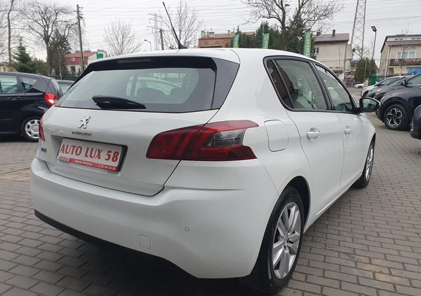 Peugeot 308 cena 37900 przebieg: 173299, rok produkcji 2019 z Warszawa małe 436